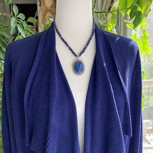 Eileen Fisher Royal Blue Sweater Cardigan Sz M